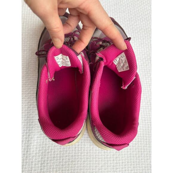 Merrell Moab Speed Low Waterproof Shoes Sz 5 M Girls Kids Hiking Sneaker Pink - Picture 7 of 8